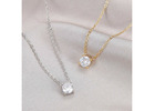 Shine Bright with an elegant Gold-Plated Diamond Necklace from AJLuxe!