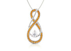 Buy November Yellow Topaz Infinity Necklace at AJLuxe!